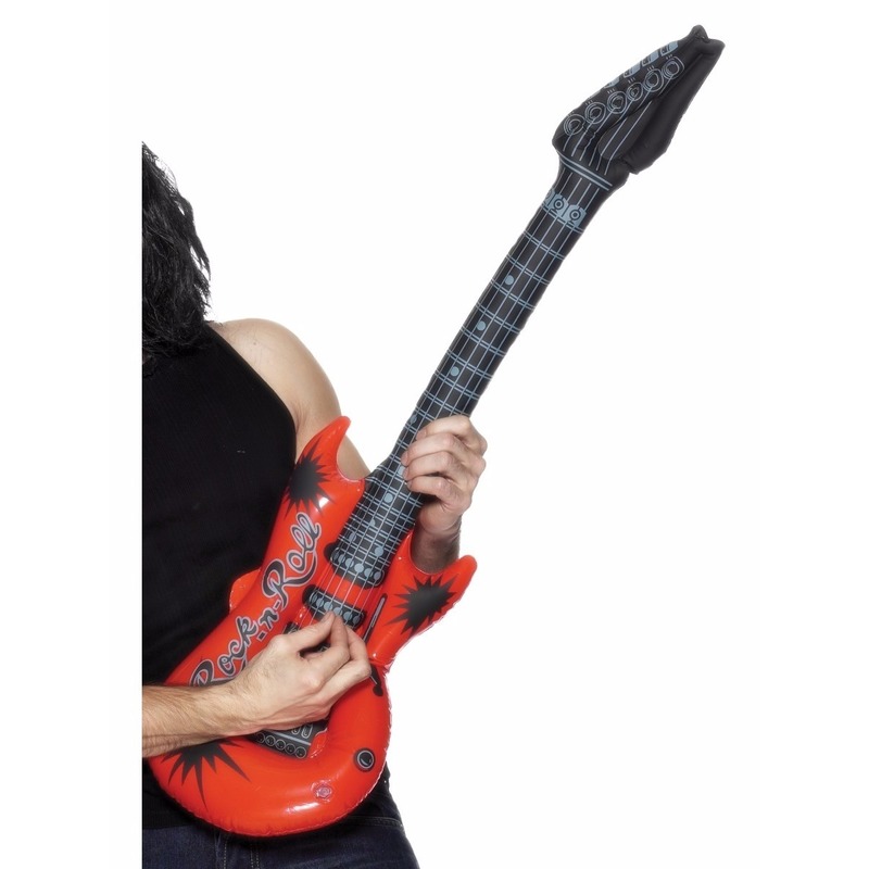 Opblaas elektrische gitaar rood 99 cm
