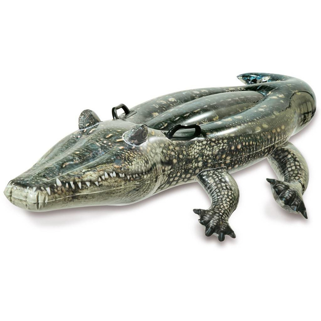 Opblaas krokodil Intex 170 cm groen fotoprint