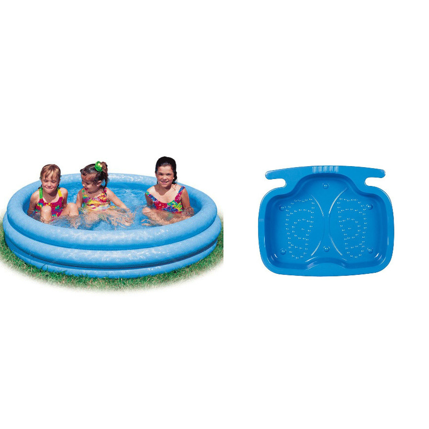 Opblaasbaar kinderzwembad Intex met voetenbad