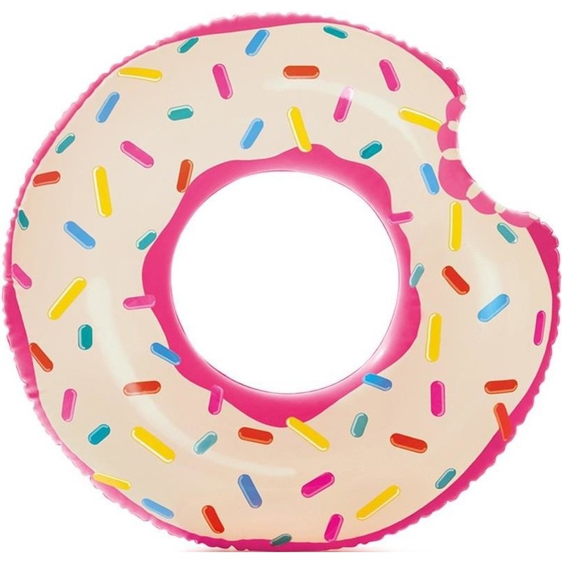 Opblaasbare donut zwemband 107 cm