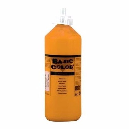 Oranje plakkaatverf tube 500 ml