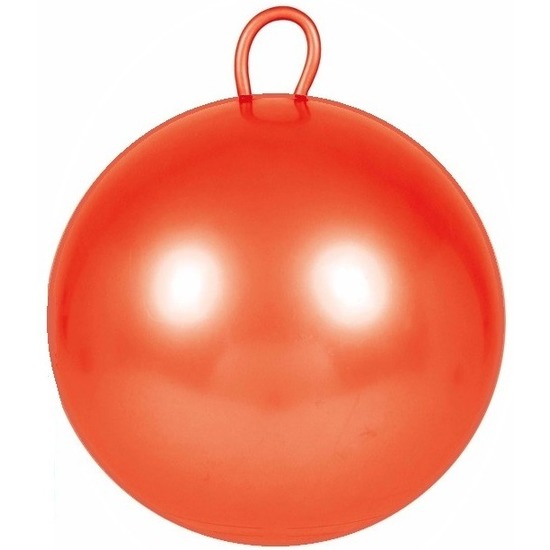 Oranje skippybal 60 cm voor jongens-meisjes