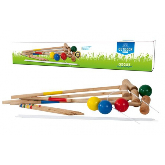 Outdoor croquet spel voor kinderen