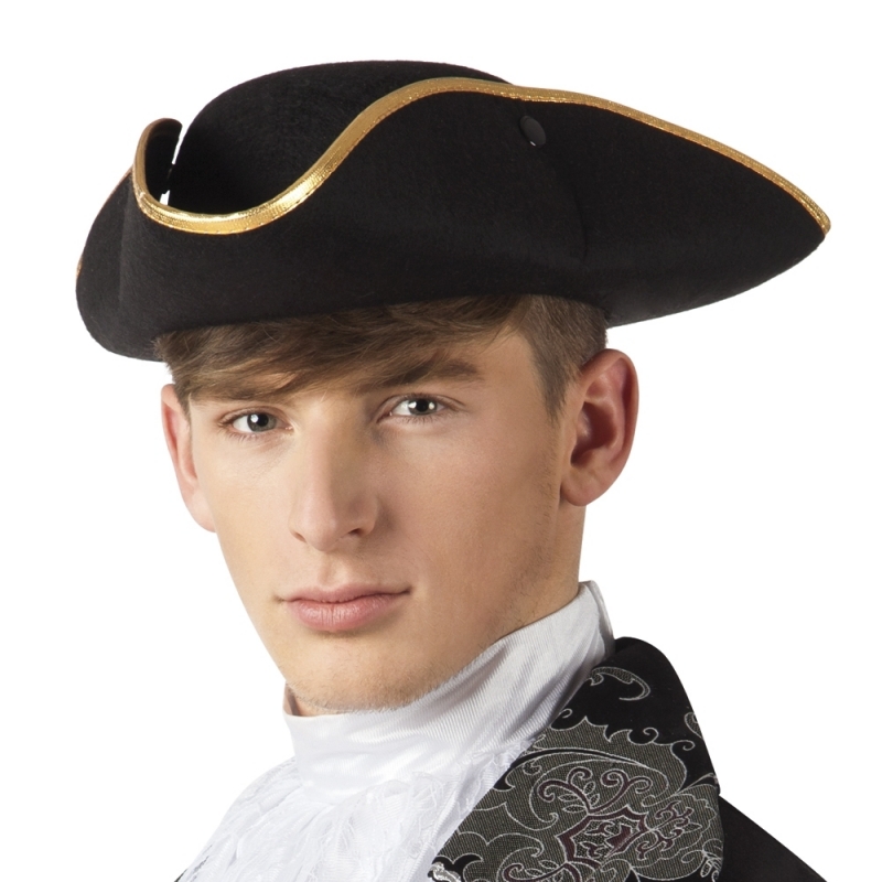 Piratenhoed zwart voor volwassenen Verkleed hoeden Volwassenen