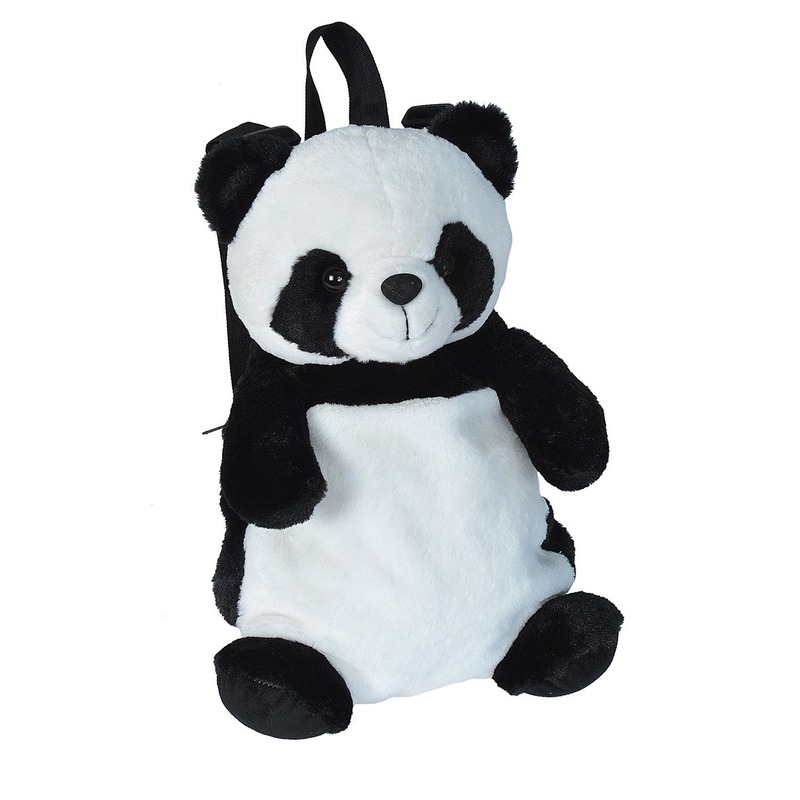 Pluche knuffel panda kinder rugzak-rugtas 33 cm schooltas