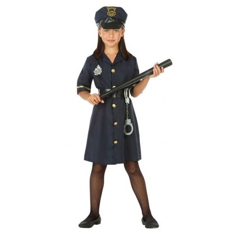 Politie agent uniform jurkje voor meisjes