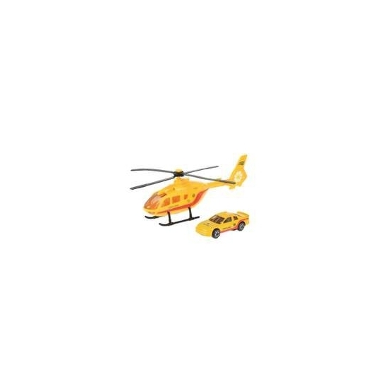 Reddingsteam speelset gele helikopter en auto