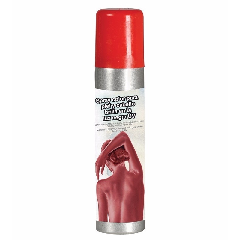 Rode haar-lichaam uitwasbare verf bodyspray
