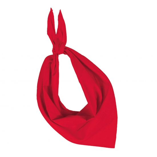 Rode hals zakdoeken bandana style
