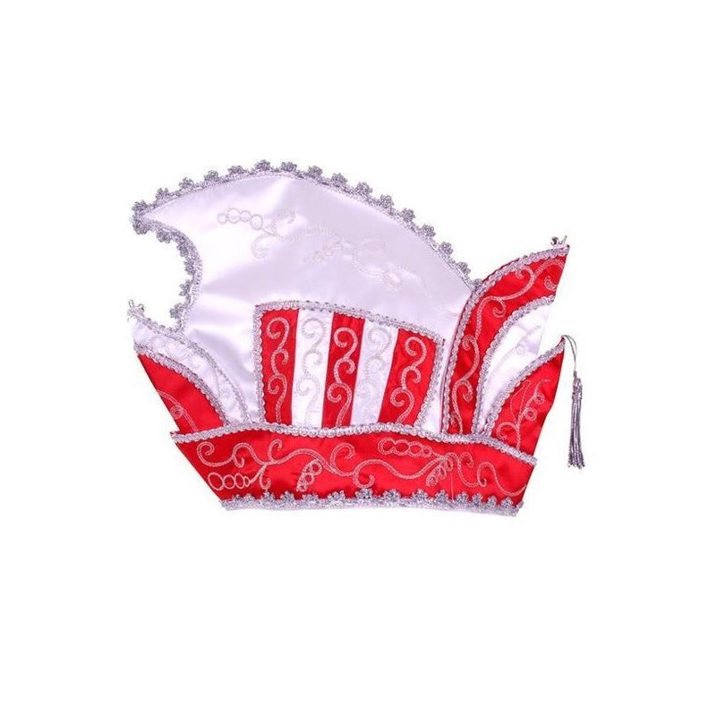 Rode prins carnaval muts-hoed