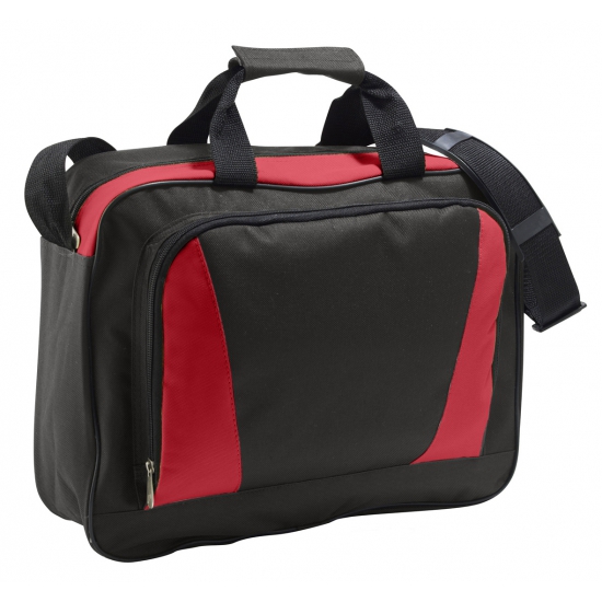 Rood-zwarte laptop tas