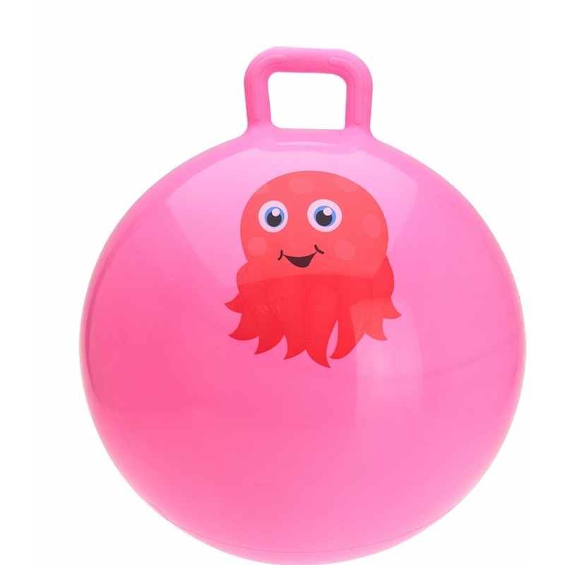 Roze skippybal octopus 55 cm