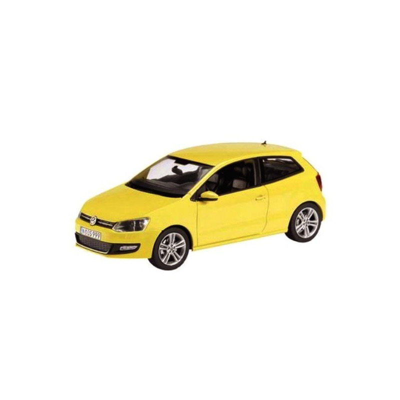 Schaalmodel Volkswagen Polo GTI Mark 5 geel 1:43
