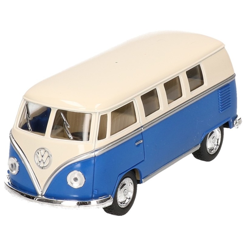 Schaalmodel Volkswagen T1 two-tone blauw-wit 13,5 cm