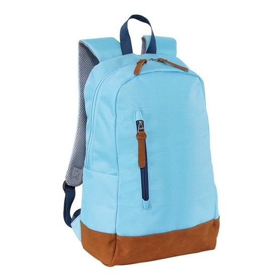 Schooltas-boekentas lichtblauw 45 cm