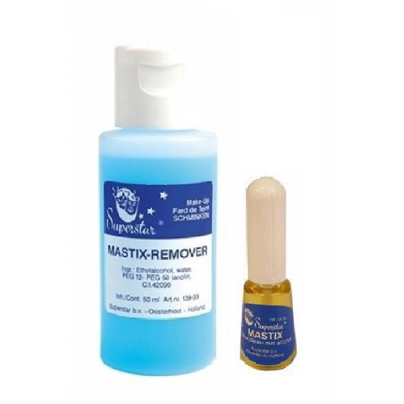 Set Mastix lichaamslijm-huidlijm 9 ml en remover 50 ml