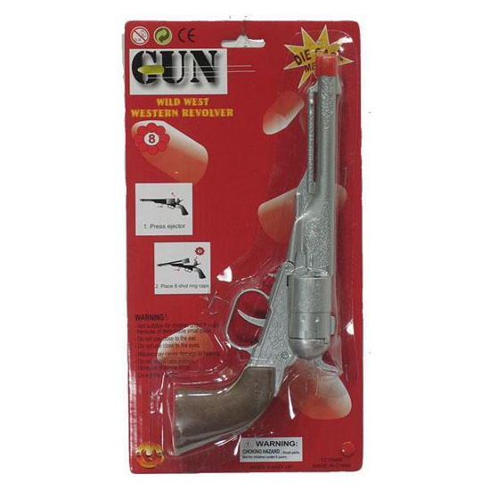 Speelgoed cowboy revolver 8 schoten voor kinderen