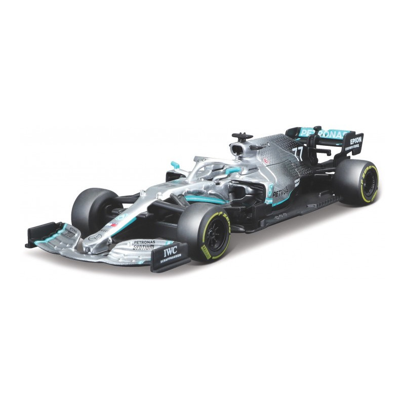 Speelgoedauto Mercedes AMG Valtteri Bottas grijs 1:43-7 cm
