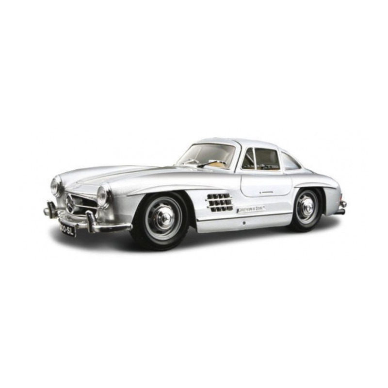Speelgoedauto Mercedes-Benz 300SL 1954 zilver 1:24-19 x 7 x 5 cm