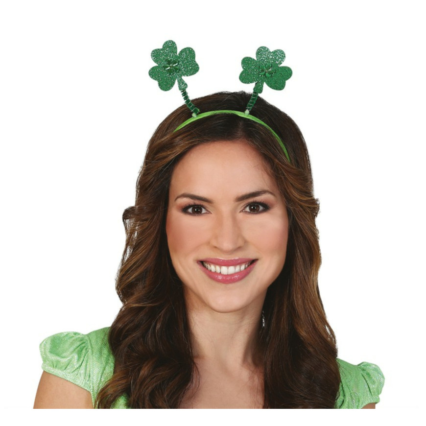 St. Patricks day verkleed diadeem-haarband groen voor volwassenen