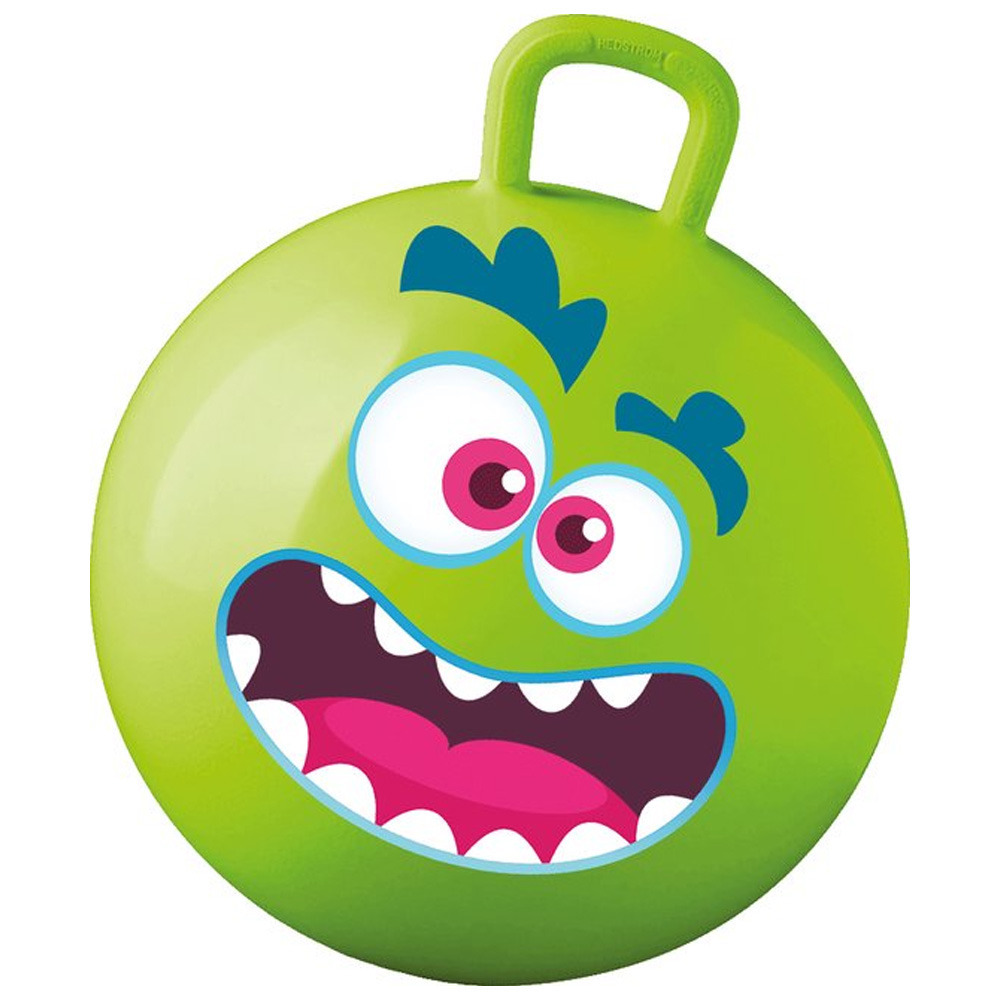 Summer Play Skippybal met smiley groen 50 cm buitenspeelgoed voor kinderen