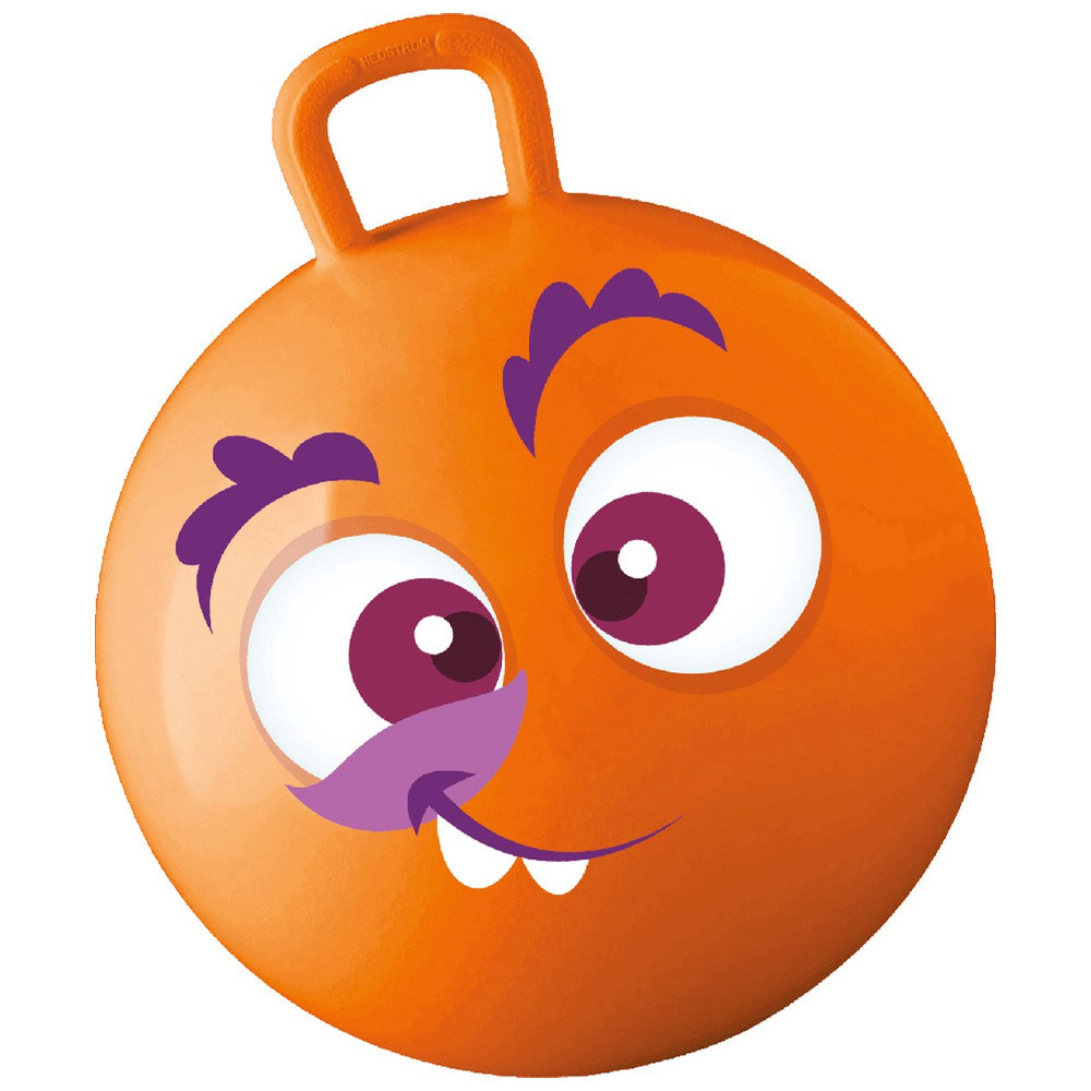 Summer Play Skippybal met smiley oranje 50 cm buitenspeelgoed voor kinderen
