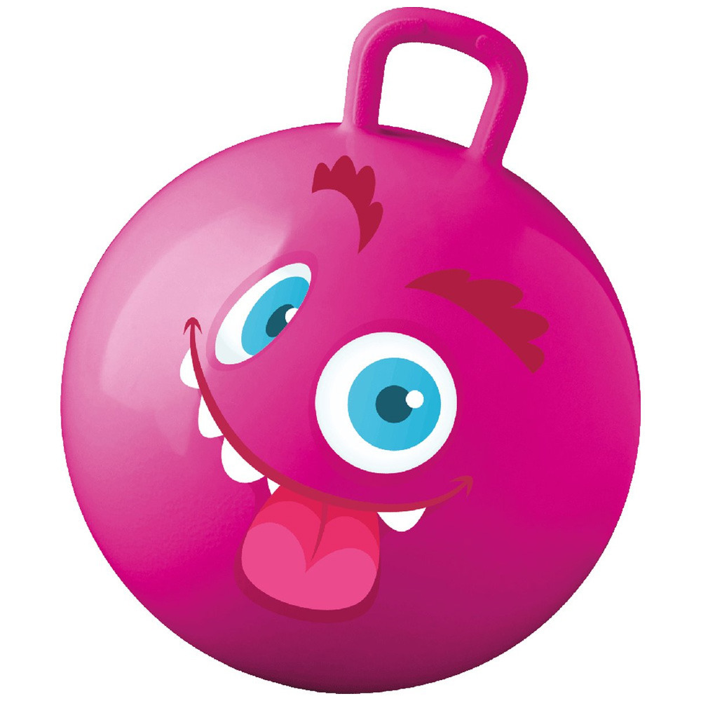 Summer Play Skippybal met smiley roze 50 cm buitenspeelgoed voor kinderen