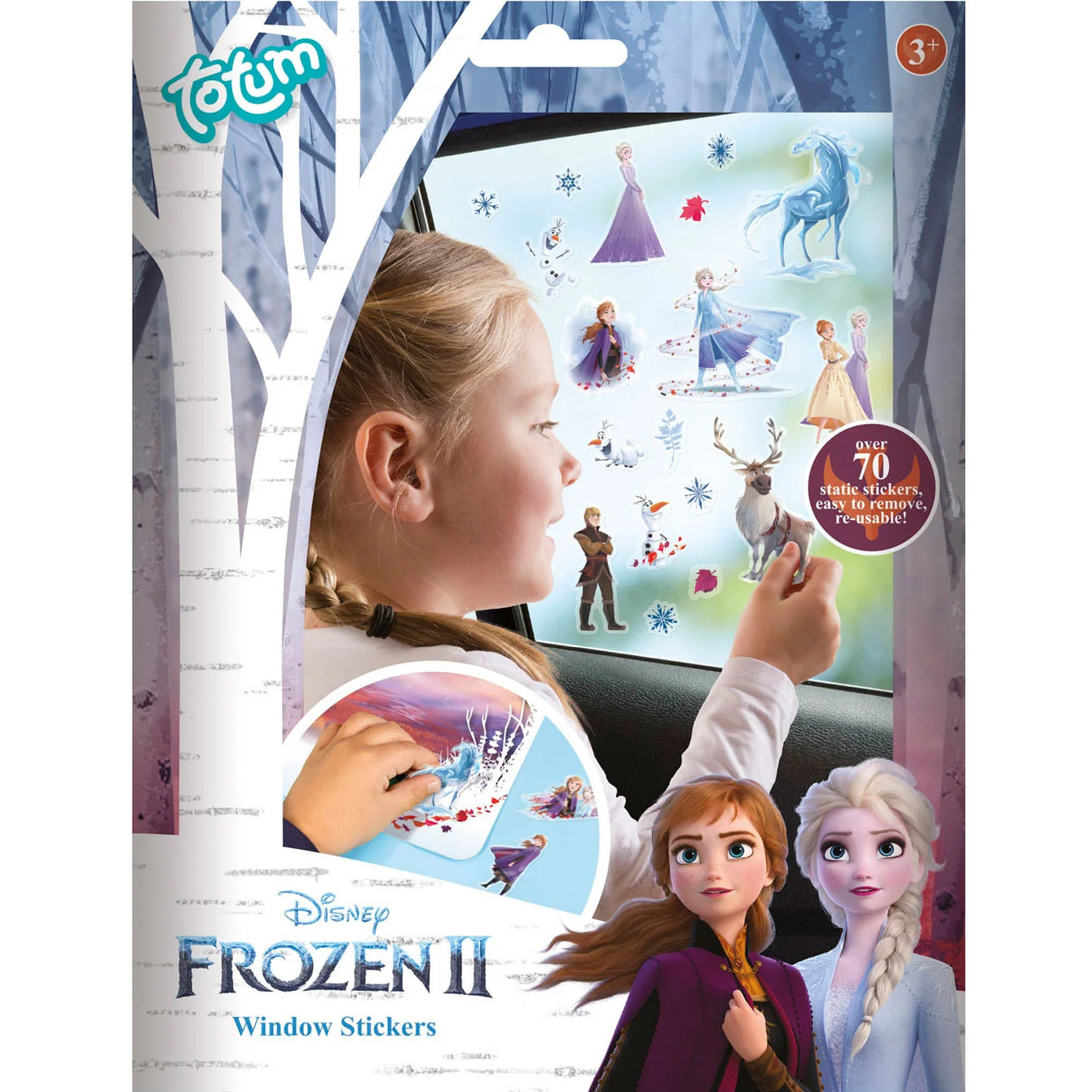 Totum Disney Frozen auto raamstickers 70 stuks voor kinderen