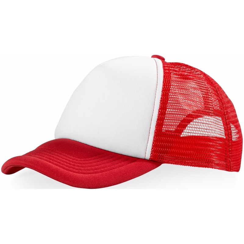 Truckers baseball cap rood-wit