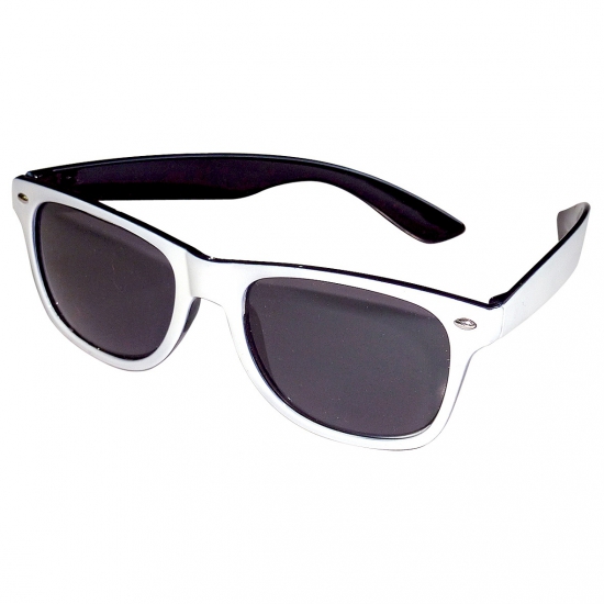 Vrolijke zwart-witte feestbril