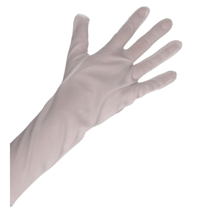 Witte verkleed handschoenen lang voor volwassenen