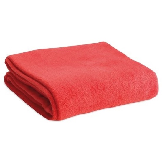 Zacht plaid-dekentje-kleedje rood 120 x 150 cm