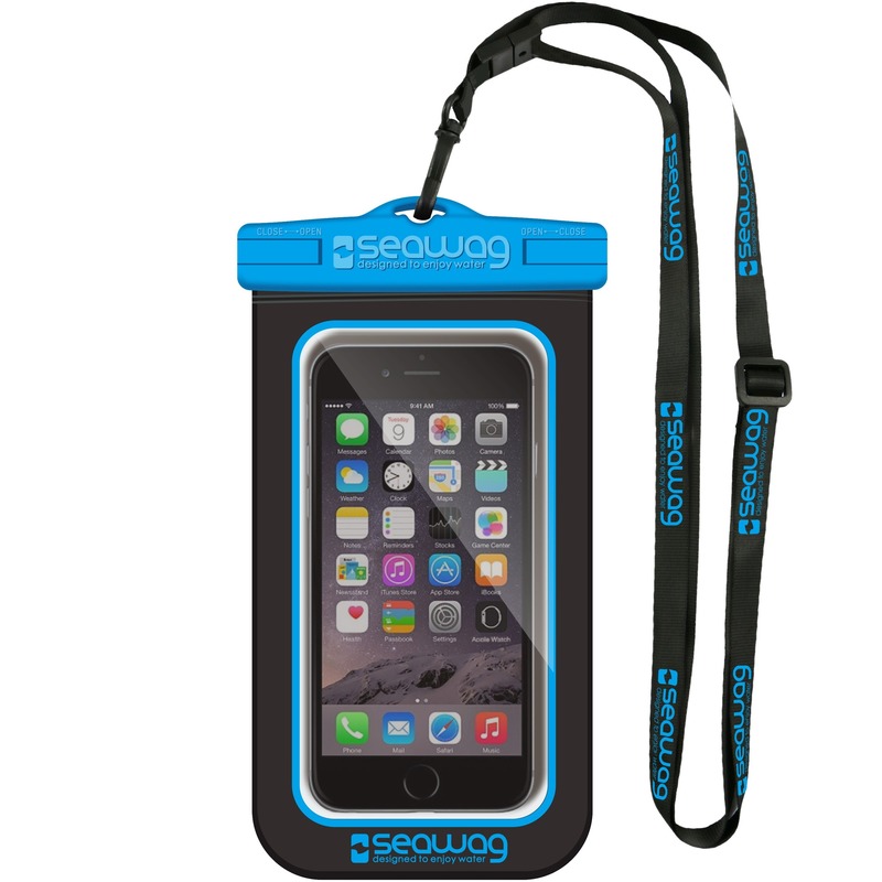 Zwarte-blauwe waterbestendige universele smartphone-mobiele telefoon hoes met polsband