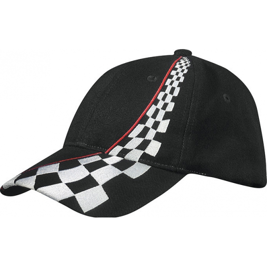 Zwarte Formule-1 racing baseball caps