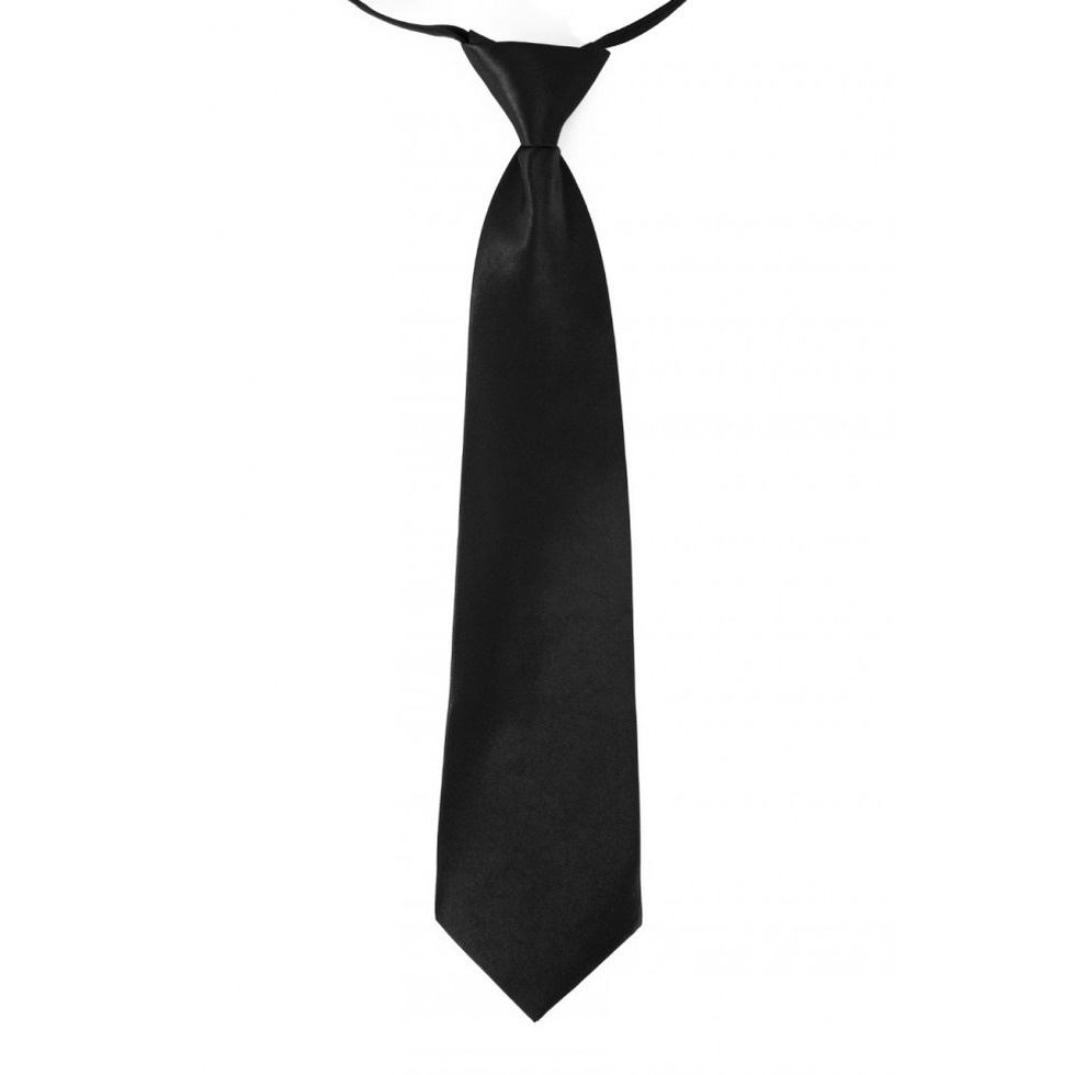 Zwarte verkleed stropdassen 40 cm voor dames-heren