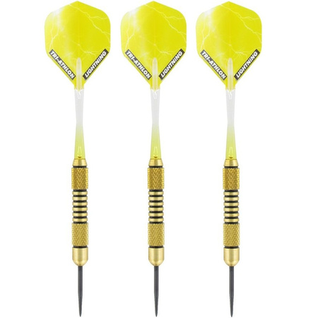 1x Set of 3 darts Speedy Yellow Brass 19 grams