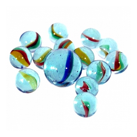 Glass marbles 243 pieces