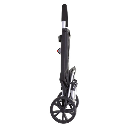 Groceries shopping bag trolley  - 51 liters - with wheels - black - 44 x 37 x 98 cm