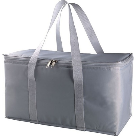 Large cooler bag silver/grey 17 litre