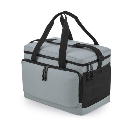 Bagbase large Cooling bag Bali - 40 x 26 x 28 cm - 2 compartiments - grey/black