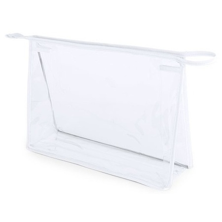 Hand luggage toiletry bag/cosmetic bag white 29 cm