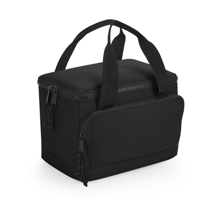 Bagbase koeltasje/lunch tas model Compact - 24 x 17 x 17 cm - 2 vakken - zwart - klein model