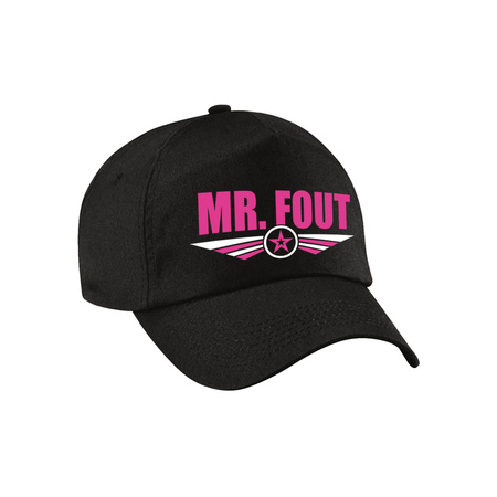 Mr fout logo cap black for men