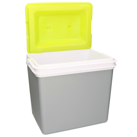Eda Promotion cool box - 24 liters - plastic - grey - 36 x 27 x 40