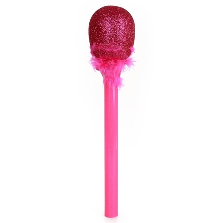 Toy Pink microphone with glitters