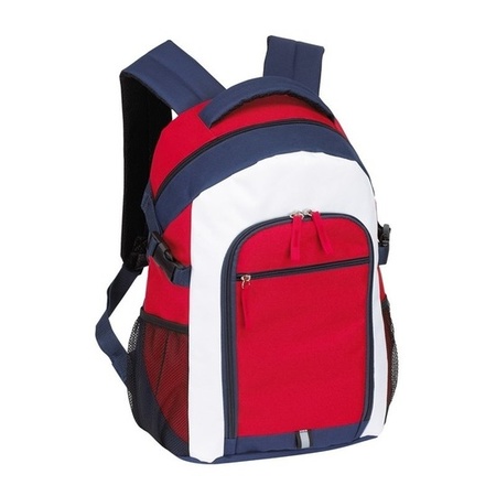 School bag red/white/blue 44 cm