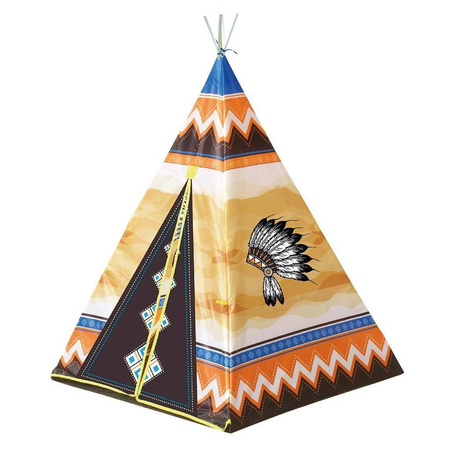 Teepee play tent Indian 130 cm with headband and axe