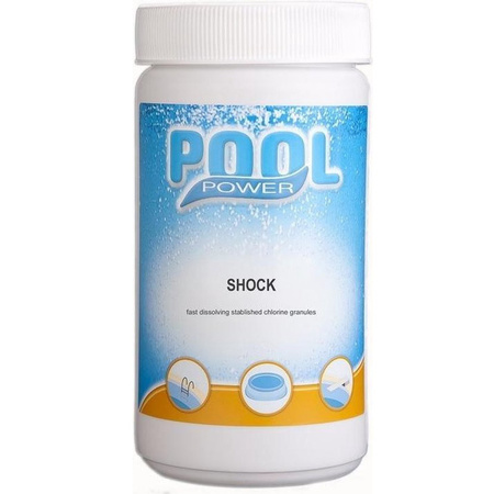 Pool Power Shock chlorine granulate 1 KG