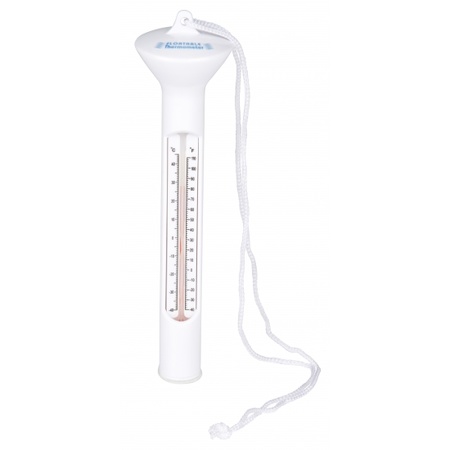 Pool chlorinator with thermometer